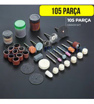 105 Parça Gravür Oyma Dremel Taşlama Zımpara Aksesuar Uc Seti Hobi Aletleri
