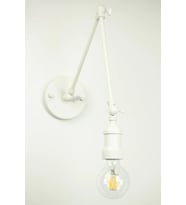 RİOLİGHT RETRO1,MODERN BEYAZ 1XE27 DUYLU ÜÇ MAFSALLI METAL AKROBAT DUVAR APLİK
