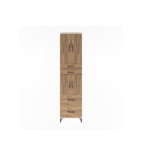 Hyperion Dolap 3 Raflı 4 Çekmeceli 4 Kapaklı 60x44x243 Aytaşı-Çam