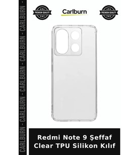 Redmi Note 9 Şeffaf Clear TPU Silikon Kılıf Cihaz Kapağı Mobil Kap Akıllı Aksesuar