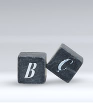 BK Gift Kişiye Özel Harfli 2’li Viski Taşı