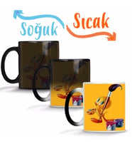 Looney Tunes Tweety Painting Sihirli Kupa Bardak Porselen