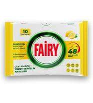 Çok Amaçlı Yüzey Temizlik Havlusu 10 Yaprak Limon Yağlı Beyaz Sirke & Karbonat