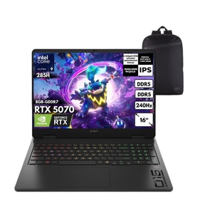 HP Omen Slim Ultra 9-285H 48 -Gbddr5 2 Tbssd RTX5070 (8gb-Gddr7) 16" Wqxga Freedos + Hmf Sırt Çantası CD7J6EAHMF3
