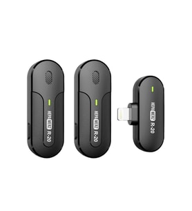 Hepa Merz R-20 İphone Uyumlu Üst Kalite Kablosuz Lightning Yaka Mikrofonu