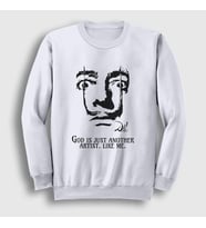 Presmono Unisex Beyaz God Ressam Painter Salvador Dali Sweatshirt 430817tt