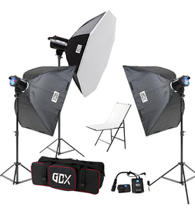 Gdx BM400 3'lü Paraflaş Set + Çekim Masası 60x100cm