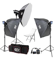 Gdx BM400 3'lü Paraflaş Set + Çekim Masası 60x100cm