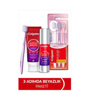 Colgate Optic White Purple Beyazlatıcı Set Diş Macunu 75 ml +Purple Serum 40 Ml+Gentle Clean 2+1 Diş Fırçası