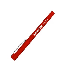 ARTLİNE EK-200N FİNELİNER KEÇE UÇLU KALEM 0.4mm KOYU KIRMIZI