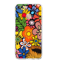 PrintiFy Huawei Y9 2018 ile Uyumlu Retro Color 2  Kamera Korumalı Şeffaf  Kılıf