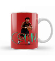 Collin Sexton Vintage Art   Legend Basketball Gift Kupa Bardak Porselen