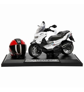 5839 SUN-MYG-MOTOSİKLET 1 12 BMW KASKLI FİGÜR PB.3R SES IŞIK