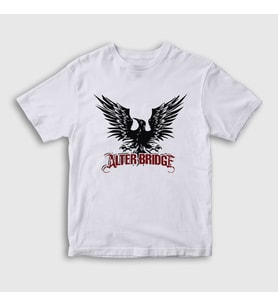 Presmono Unisex Çocuk Beyaz Logo Alter Bridge T-Shirt 438649tt (Beyaz)