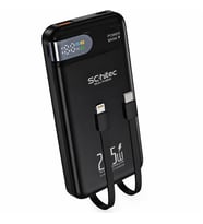 SChitec HG/PB-101 10000mAh 22.5W Hızlı Şarjlı Powerbank Type-C / Lightning Kablo Dijital Göstergeli