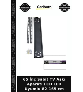 Özel Üretim 65 İnç ve 32 İnç - 65 İnç Sabit TV Askı Aparatı - LCD LED TV Uyumlu - 82-165 cm
