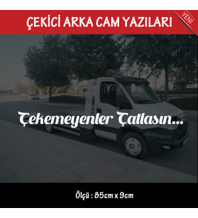 kurtarıcı arka cam yazıları - büyük boy türkçe yazılar