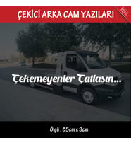 kurtarıcı arka cam yazıları - büyük boy türkçe yazılar