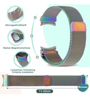 Lexroo Samsung Galaxy Watch 6 Classic 47mm için Kordon Milano Loop Çok Renkli [Galaxy - Çok Renkli]