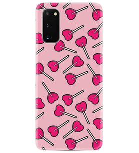 Samsung A02S A03S A10 A12 A13 A21S A22 Kılıf Desenli Silikon Heart Lollipop 1414