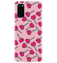 Samsung A02S A03S A10 A12 A13 A21S A22 Kılıf Desenli Silikon Heart Lollipop 1414