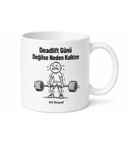 Deadlift Temalı Komik Spor Baskılı Kupa Bardak Fitness Hediye