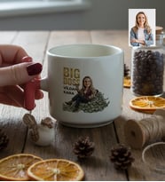 Kişiye Özel Karikatürlü Big Boss Kadın Patrona Hediye T Kupa Doğum Günü Hediyesi