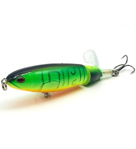 Balık Yemi Dönen Kuyruk Fosforlu 1. Sınıf 10cm Whopper Plopper hareketli Balık Yemi Kaşık Deniz Göl