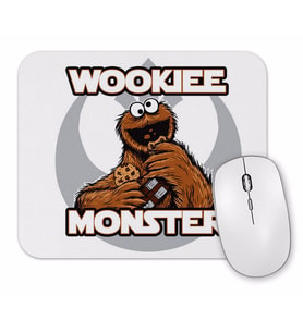 Wookiee Monster Kurabiye Canavarı Mouse Pad