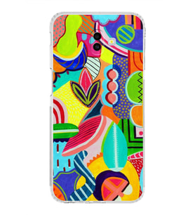 PrintiFy Samsung Galaxy J6+ Plus ile Uyumlu Retro Color 6  Kamera Korumalı Şeffaf  Kılıf