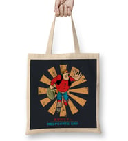 Desperate Dan Retro Japanese Bez Çanta Uzun Saplı