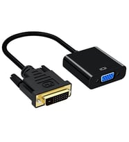 Powermaster PM-18636 DVI-D 24+1 Erkek To VGA Dişi Çevirici Adaptör Kablo