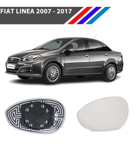 Otozet - Fiat Linea Sol Dış Ayna Camı Sürücü Tarafı Isıtmalı 2007-2017 71740497