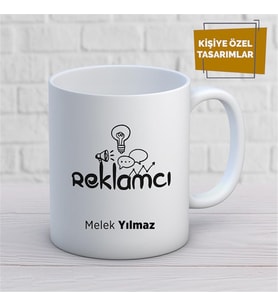 Kişiye Özel İsim Yazılabilir Reklamcı Kupa Bardak