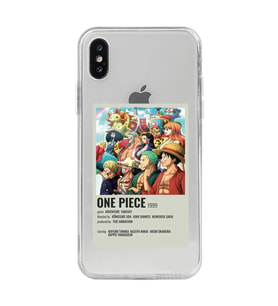 Iphone Xsmax Uyumlu One Piece Desenli Şeffaf Telefon Kılıfı