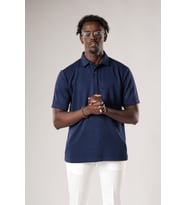 Regular Fit Dokulu Likralı Polo Yaka T-shirt