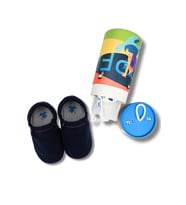 Hopfrög Recycled Canvas Hyper Eco Lacivert Barefoot Patik (Hediye Seti)