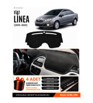 e-biz FIAT LİNEA URBAN (2015-2021) Uyumlu Torpido Koruma, Torpido Örtüsü, Torpido Kılıfı - Siyah - FI014