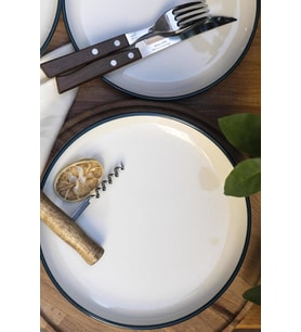 Sesamos 6lı Pasta Seti- 21 cm. Yeşil/Mavi (Petrol Mavisi)