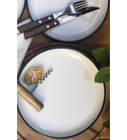Sesamos 6lı Pasta Seti- 21 cm. Yeşil/Mavi (Petrol Mavisi)