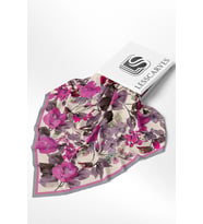 Lesscarves Pamuk İpek Eşarp Çiçek Desenli LS2206