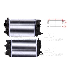 Opel Meriva B 2010 ve Sonrası Uyumlu Turbo Radyatörü (Intercooler)