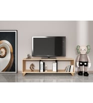 Tv Ünitesi Modern Tv Sehpası - Atlantikçam & Antrasit Detaylı