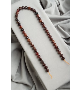 Garnet Doğal Taş Turuncu Küre Kesim 8mm Dizi