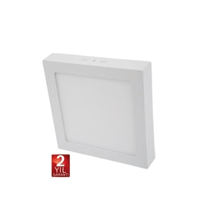 18w Sıva Üstü Led Panel Kare 6500k 1620 Lümen