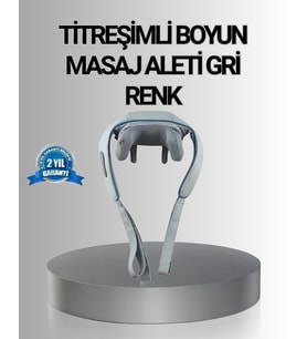 Titreşimli Boyun Masaj Isı Terapili Şarjlı Vnb-01 Ergonomik U Tasarım - Lisinya