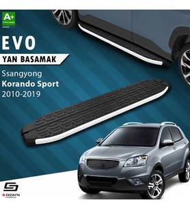 S-Dizayn Ssangyong Korando Sport Evo Aluminyum Yan Basamak 203 Cm 2010-2019 A+ Kalite