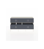 Arges Konsol 8 Raflı 8 Kapaklı 176x30x99 Aytaşı-Antrasit
