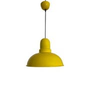 Dylight Retro Dekoratif Tekli Sarı Rustik Metal Sarkıt Avize 33 Cm (Siyah)