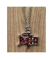 Kırmızı Death Figürlü Kolye – 60 cm Metal Zincir